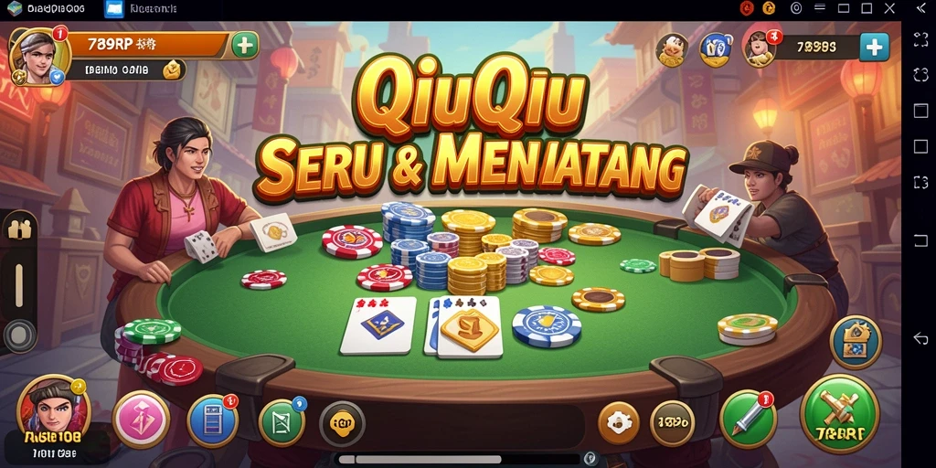 Gameplay seru dalam game QiuQiu 789RP.
