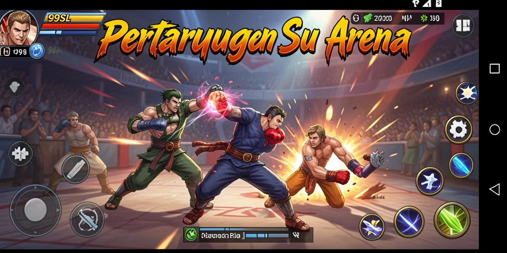 Tangkapan layar memperlihatkan pertarungan seru di arena 99SL.