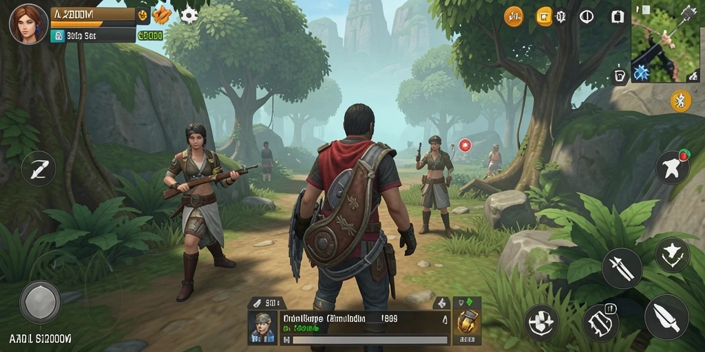 Tampilan menarik dari gameplay A200M yang menampilkan interaksi karakter.