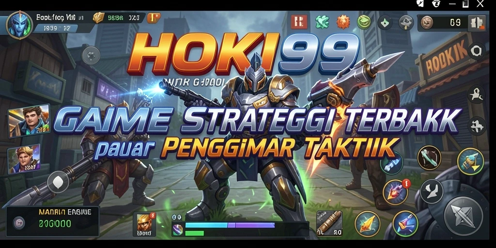 Screenshot gameplay HOKI99 menampilkan pertempuran strategis yang intens.
