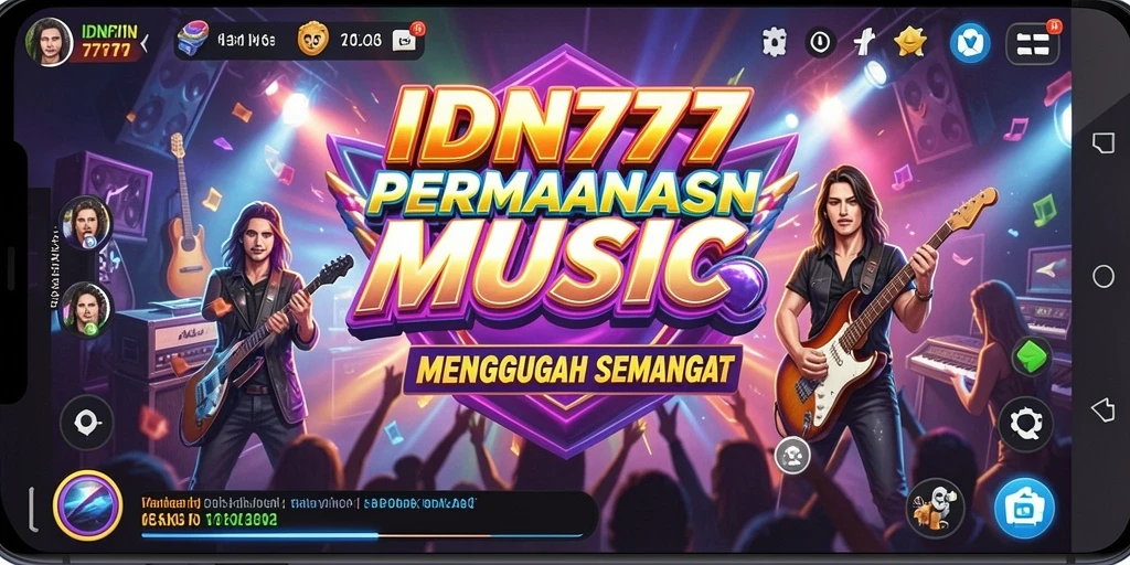 Screenshot gameplay IDN777 menampilkan pengalaman musik yang seru.