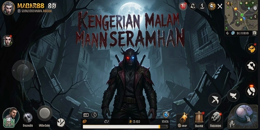 Tangkap suasana mencekam dari gameplay MABAR88 di malam hari.