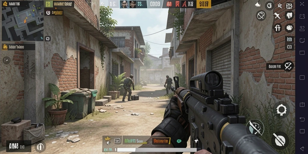 Screenshot gameplay menunjukkan aksi menembak yang mendebarkan di MAMI188.
