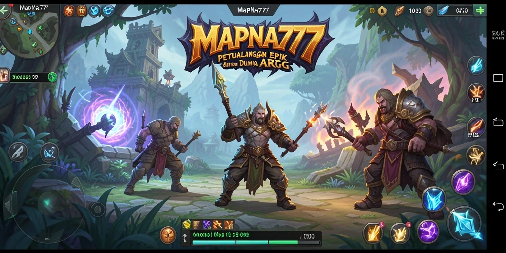 Tangkapan layar MAPNA777 menampilkan pertempuran epik dalam dunia ARPG.