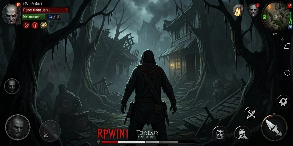 Tampilan menakutkan dari gameplay RPWIN1 yang penuh dengan teror.