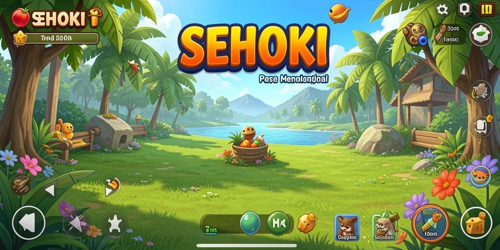 Tampilan gameplay menarik dan penuh warna dari SEHOKI.