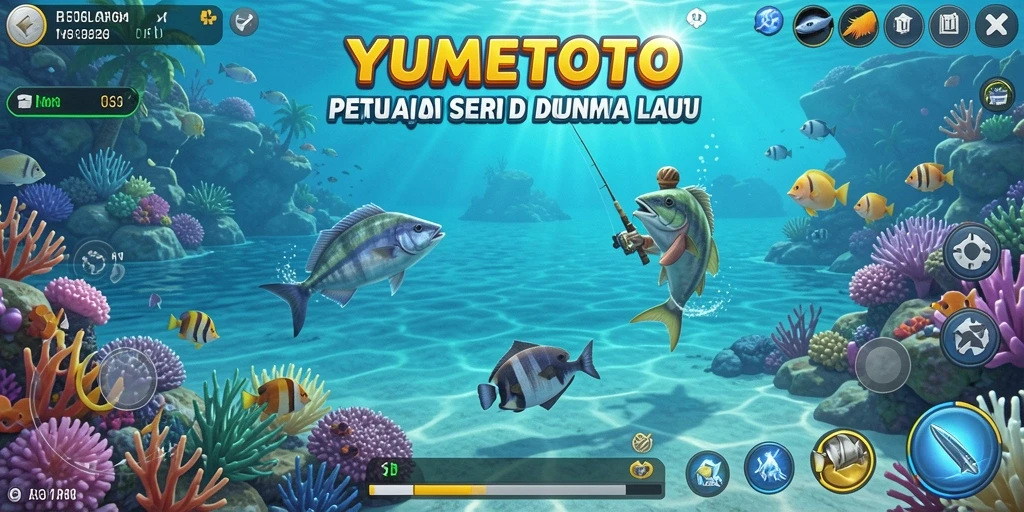 Gameplay YUMETOTO yang menakjubkan saat memancing di lautan.
